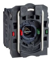 SCHNEIDER ELECTRIC ZB5AW065 Contact Block, SPST-NC/NO, Screw Clamp, 2 Pole, 6 A, 120 V