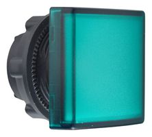 SCHNEIDER ELECTRIC ZB5CV033 Indicator Lens, Green, Square, 22 mm, Pilot Light Head
