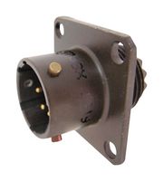 AMPHENOL INDUSTRIAL PT00A-10-6P(SR) Circular Connector, PT Series, Wall Mount Receptacle, 6 Contacts, Solder Pin, Bayonet