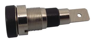 MULTICOMP 24.241.2 Banana Test Connector, 4mm, Jack, Panel Mount, 25 A, 30 VAC, Nickel Plated Contacts, Black
