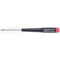 WIHA 26012 Screwdriver, Slotted, Precision, 0.063" Tip, 1.57" Blade, 4.72" Overall