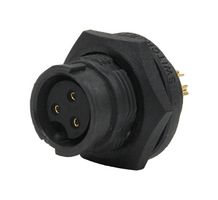 SWITCHCRAFT/CONXALL EN3P3FPX Circular Connector, Sealed Circular Connector, EN3 Series, Panel Mount Receptacle, 3 Contacts