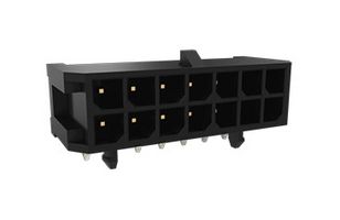 AMPHENOL COMMUNICATIONS SOLUTIONS 10127720-121LF Pin Header, Wire-to-Board, 3 mm, 2 Rows, 12 Contacts, Through Hole Right Angle