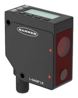 BANNER ENGINEERING LE550KQ Sensor, Laser, 1 m, Push Pull/PNP, 12 to 30 VDC