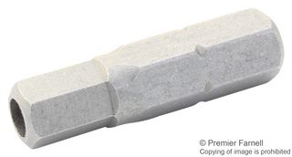 TR FASTENINGS H0.250 M7STPB SF HEX 5.5 Hex Driver Bit, Hex, Steel, 5.5 mm Bit, 25 mm Overall