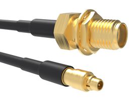 AMPHENOL RF 095-902-529-036 RF / Coaxial Cable Assembly, 36 ", 914.4 mm, RG316, SMA Bulkhead Jack, MMCX Plug, 50 ohm