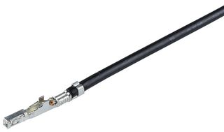 MOLEX 224088-1114 Cable Assembly, Pre-Crimped Mini-Fit Max Socket to Free End, 11.8 ", 300 mm, 224088 Series, Black