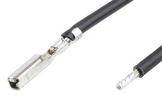 MOLEX 224541-2114 Cable Assembly, MX64 Pre-Crimp Terminal Socket to Free End, 11.8 ", 300 mm, MX64 224541 Series