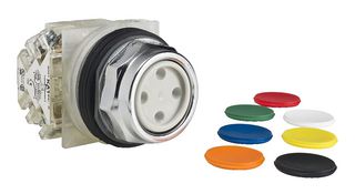 SCHNEIDER ELECTRIC 9001KR1UH2 Switch Actuator, Schneider Harmony 9001K Series 30mm Pushbutton Switches