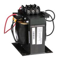 SQUARE D BY SCHNEIDER ELECTRIC 9070TF1000D20 Chassis Mount Transformer, Type TF, Industrial Control, 208V, 230V, 460V, 115V, 1 kVA, 50Hz / 60Hz