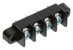 MOLEX 38700-6104 Bloque de Terminales de Montaje en PCB, Barrera, 8.26 mm, 1 Hilera, 4 Posiciones, 22 AWG, 14 AWG