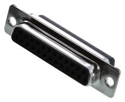 ITT CANNON DBU25SA197F0 Cubierta para Conector tipo D Sub, 25 Posiciones, D Sub, DB, Receptáculo eléctrico, Acero