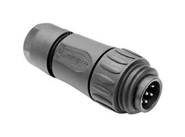 AMPHENOL SINE/TUCHEL C016 30H006 210 12 Circular Connector, Standard Circular Connector, ecomate® Plastic Series, Cable Mount Plug