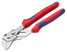 KNIPEX 86 05 180 Pliers, Wrench, 1.37" Jaw Opening, 7.08" Overall Length