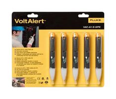 FLUKE FLK-1AC-A1-II-5PK. Probador de Voltaje, Paquete de 5, 90V a 1000V, LED, -10 °C, 50 °C, US