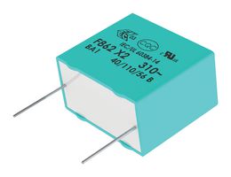 KEMET F862BP224K310ALR0L Safety Capacitor, Metallized PP, Radial Box - 2 Pin, 0.22 µF, ± 10%, X2, Through Hole