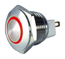 MULTICOMP PRO MC010898 Vandal Resistant Switch, 16 mm, SPST-NO, Momentary, Round Domed, Natural