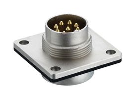 LUMBERG 0318-2 06-1 Circular Connector, Standard Circular Connector, 0318-2 Series, Flange Mount Receptacle