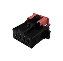 AMPHENOL COMMUNICATIONS SOLUTIONS 10155504-A008LF Connector Housing, Minitek MicroSpaceXS 10155504 Series, Receptacle, 8 Positions, 1.27 mm