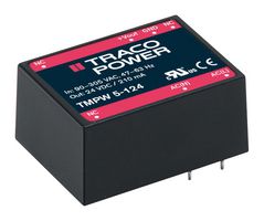 TRACO POWER TMPW 5-103 AC/DC PCB Mount Power Supply (PSU), 100 to 250VDC, ITE & Household, 1 Output, 10 W, 3.3 V, 1.515 A