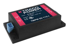 TRACO POWER TMPW 50-124-J AC/DC Enclosed Power Supply (PSU), 100 to 250VDC, ITE & Household, 1 Outputs, 50 W, 24 V, 2.083 A