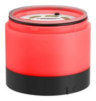 BANNER ENGINEERING SG-TL70B-R Tower Light Module, Flashing, Steady, Red, 30 VDC, IP65, 1.95" H, 2.75" Lens, TL70 Series