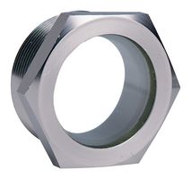 DWYER SFI-500CS-2 Pneumatic Fitting, Sight Window, 2" MNPT, 125 psi, 32 mm, Carbon Steel, 500 Series