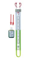 DWYER 1222-M400-D Manometer, U-Tube, 200 mm-H2O, Flex-Tube, High Contrast Scale