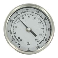 DWYER BTLRN318101 LONG REACH BIMETAL THERMOMETER,18 STEM,RANGE 0-200F. ROHS COMPLIANT: YES