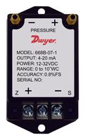 DWYER 668B-05-1 Pressure Transmitter, 0.8% Accuracy, 2.5 Inch-H2O