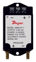 DWYER 668D-17-1 Pressure Transmitter, 0.8% Accuracy, 5 Inch-H2O