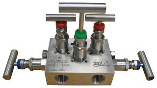 DWYER BBV-22 5-VALVE MANIFOLD WITH TOP MOUNTED VENT VALVES. ROHS COMPLIANT: YES