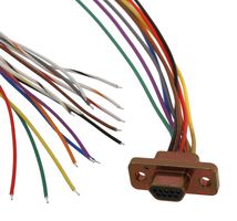 ITT CANNON MDM-9SH003B-A174 Micro D Cable Assembly, Micro-D Receptacle to Free End, 9 Positions, 18 ", 457.2 mm
