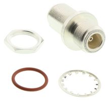 AMPHENOL RF 91100 (UG-30D/U) RF / Coaxial Adapter, N, Jack, N, Jack, Straight Bulkhead Adapter, 50 ohm