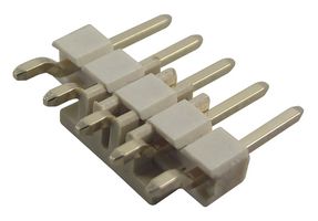 GCT BG301-05-A-0540-L-B Pin Header, Board-to-Board, 2.54 mm, 1 Rows, 5 Contacts, Surface Mount Right Angle