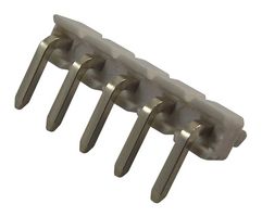 GCT BG303-05-A-0300-L-G Pin Header, Board-to-Board, 2.54 mm, 1 Rows, 5 Contacts, Through Hole Right Angle