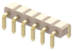 GCT BG304-02-A-0500-L-G Pin Header, Board-to-Board, 2.54 mm, 1 Rows, 2 Contacts, Through Hole, BG304 Series