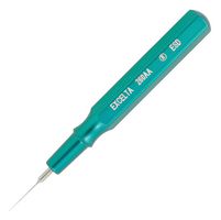EXCELTA 260AA-ESD Spatula, Lubricator, Mini, Straight, SS, Aluminum Handle, Oiler, 0.005" Tip, Teal, 260 Series