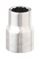 CRESCENT CDS39N SOCKET,3-8 DRIVE,9MM,12PT - CRESCENT ROHS COMPLIANT: NA