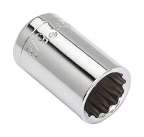 CRESCENT CDS56N Socket, 12 Point, 5/8" SAE AF, 1/2" Drive, 1.5" Overall Length
