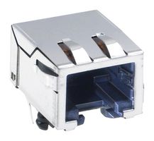STEWART CONNECTOR SS60000-009G Modular Connector, RJ45 Jack, 1 x 1 (Port), 8P8C, Cat6, Through Hole Mount
