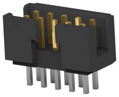 TE CONNECTIVITY 1-2842282-2 Pin Header, Board-to-Board, 2 mm, 2 Rows, 12 Contacts, Through Hole Straight, AMPMODU Series