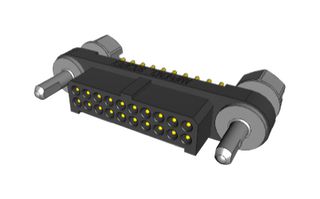 AMPHENOL SOCAPEX MHDAS2M020YDE10 Pin Header, Board-to-Board, 1.27 mm, 2 Rows, 20 Contacts, Through Hole Straight, MHDAS Series