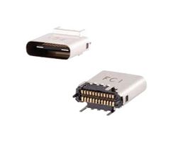 AMPHENOL COMMUNICATIONS SOLUTIONS 10132328-10011LF USB Connector, USB Type C, USB 3.1, Receptacle, 24 Positions, Surface Mount, Through Hole Mount