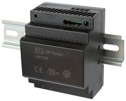 XP POWER DRC100US15 AC/DC DIN Rail Power Supply (PSU), ITE, 1 Output, 97 W, 15 V, 6.5 A
