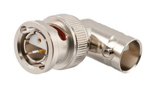 L-COM LCAD30025 RF / Coaxial Adapter, Twinax, BNC, Plug, BNC, Jack, Right Angle Adapter, 78 ohm