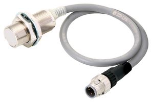OMRON INDUSTRIAL AUTOMATION E2E-X7D1-M1GJ 0.5M Inductive Proximity Sensor, 2-Wire, NO, Cylindrical M18 Thread, Brass, 12VDC to 24VDC