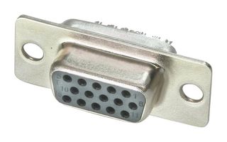 AMPHENOL CABLES ON DEMAND CN-DSUBHD15SK-000 Conector D Sub, Alta Densidad, Receptáculo eléctrico, 15 Contactos, DE, Copa para Soldar