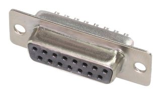 AMPHENOL CABLES ON DEMAND CN-DSUB15SKT0-000 D Sub Connector, Standard, Receptacle, 15 Contacts, DA, Solder Cup