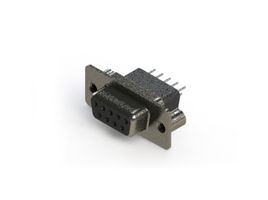 EDAC 628-009-221-059 D Sub Connector, High Profile, Standard, Receptacle, 628 Series, 9 Contacts, DE, Solder